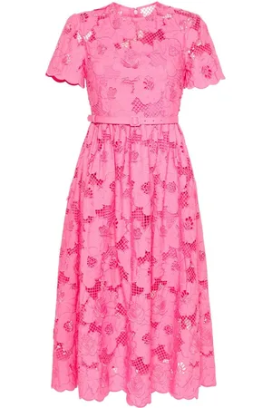 Self-Portrait Guipure-lace midi dress