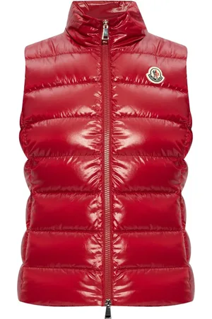Moncler Stand-up collar logo patch gilet