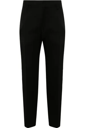 GENTRYPORTOFINO Straight-leg linen-blend trousers