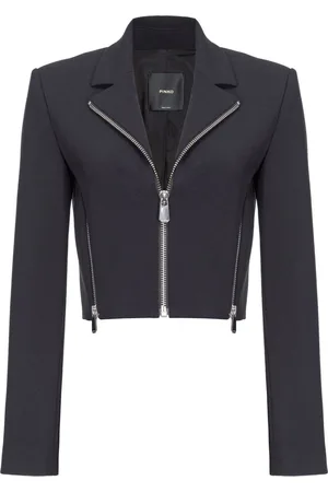 Pinko Zipped cropped crepe jacket