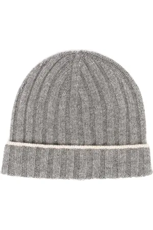 Brunello Cucinelli Cashmere two-tone beanie