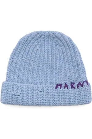 Marni Logo-embroidered wool beanie