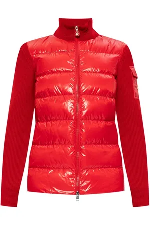 Moncler Knitted-panels puffer jacket