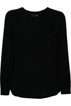 Dondup Tied-neck georgette blouse