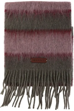 Marni Striped fringed scarf