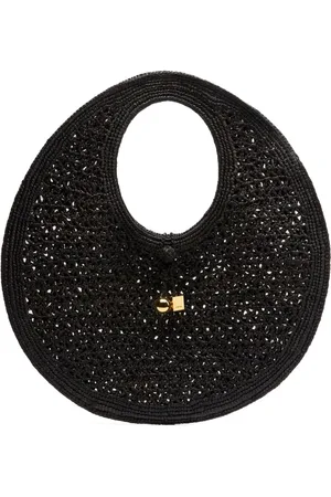 Jacquemus Le Rond Spiaggia raffia shoulder bag