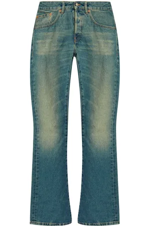 Maison Margiela Washed low-rise cotton jeans
