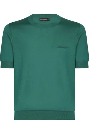 Dolce & Gabbana Logo-embroidered silk sweater