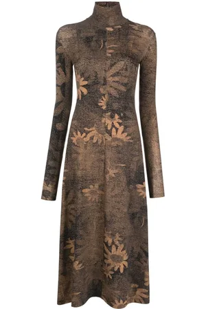 Maison Margiela Floral-print midi dress