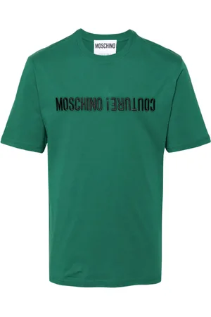 Moschino Logo-embroidered cotton T-shirt
