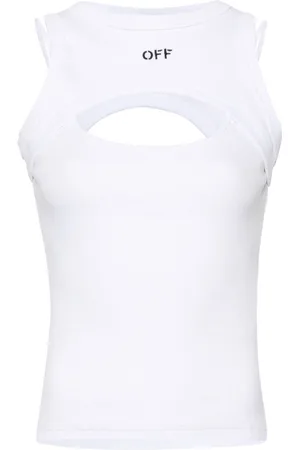 OFF-WHITE Layered-design ribbed top