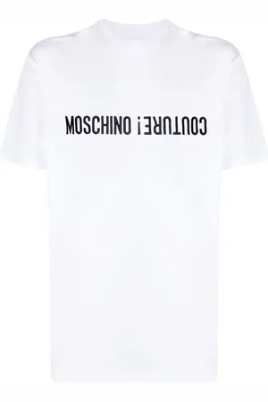 Moschino Logo-embroidered cotton T-shirt