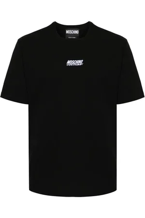 Moschino Logo-embroidered cotton T-shirt