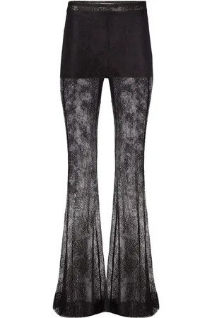 Nina Ricci Chantilly lace flared trousers