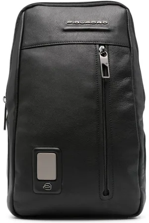 Piquadro Akron leather messenger bag