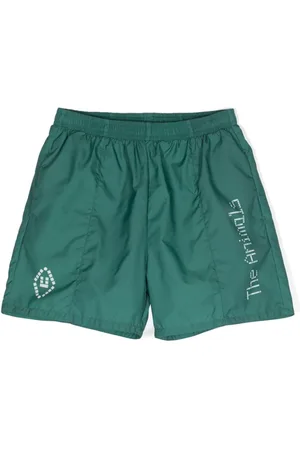 The Animals Observatory Logo-print swim shorts