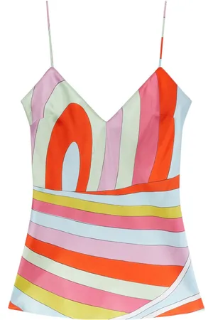 Puccini Iride-print silk camisole top