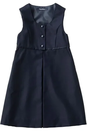 Familiar Sleeveless wool midi dress