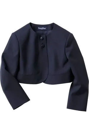 Familiar Single-breasted cropped wool blazer
