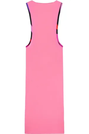 Puccini Marmo-print maxi dress