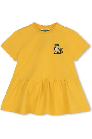 Kenzo Tiger-appliqu??d cotton dress