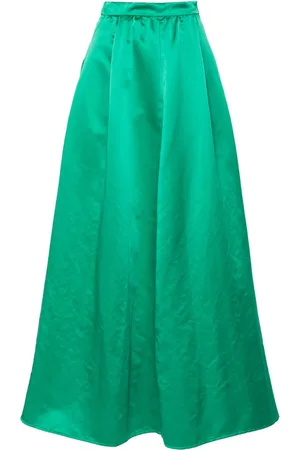 FORTE FORTE A-line satin maxi skirt