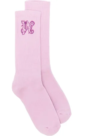 Palm Angels Monogram-embroidered socks