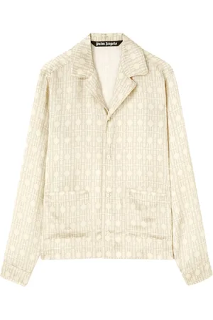Palm Angels Monogram-pattern cotton shirt