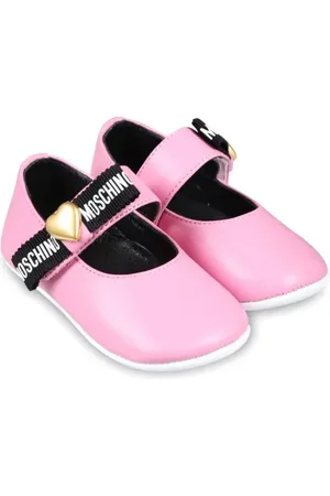 Moschino Bow-detail leather ballerinas