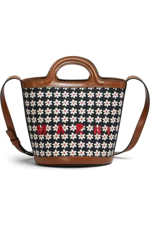 Marni Tropicalia logo-embroidered tote bag