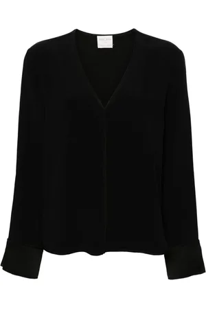 FORTE FORTE V-neck crepe blouse