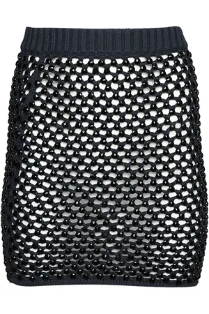 Diotima Crystal-embellished mesh skirt