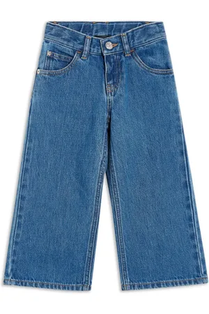 VERSACE Low-rise wide-leg jeans