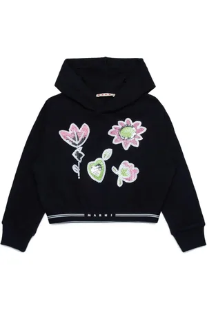 Marni Sequin-embellished cotton hoodie
