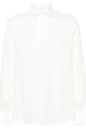 PENINSULA SWIMWEAR Spread-collar linen shirt