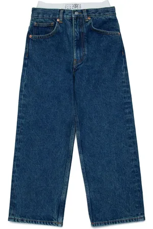 Maison Margiela Double-waistband wide-leg jeans
