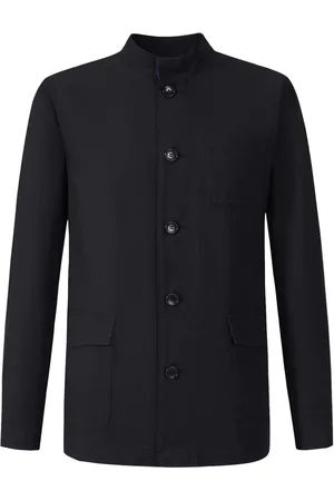 SHANGHAI TANG Button-up cotton jacket