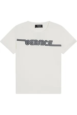 VERSACE Logo-print cotton T-shirt