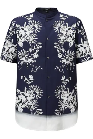 SHANGHAI TANG Floral-print short-sleeve shirt