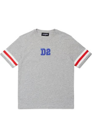 Dsquared2 Logo-embroidered cotton T-shirt