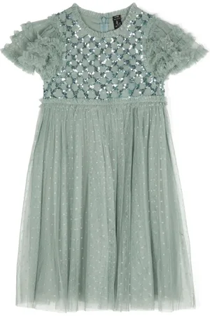 Needle & Thread Heart Lattice tulle dress