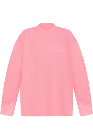 The Attico Logo-appliqu?? waffle sweatshirt