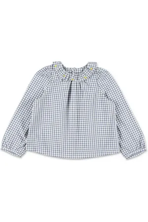 BONPOINT Checked cotton blouse