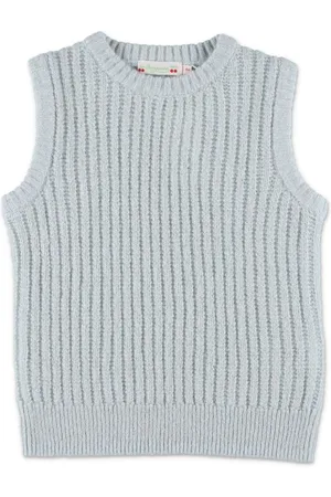 BONPOINT Ribbed-knit wool-cashmere blend vest