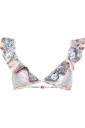 ZIMMERMANN Halliday Spliced Frill bikini top