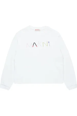 Marni Beaded-logo cotton sweatshirt