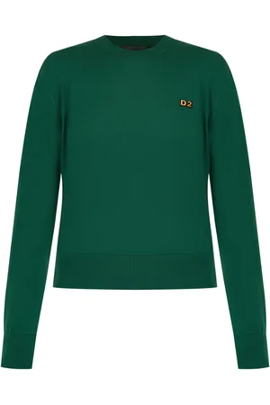 Dsquared2 Logo-embroidered cotton jumper