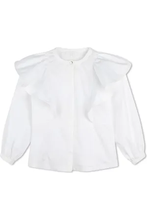 Chloé Embroidered-design cotton blouse