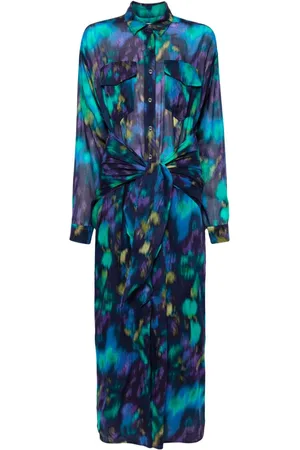 Isabel Marant Nesly watercolour-print shirtdress