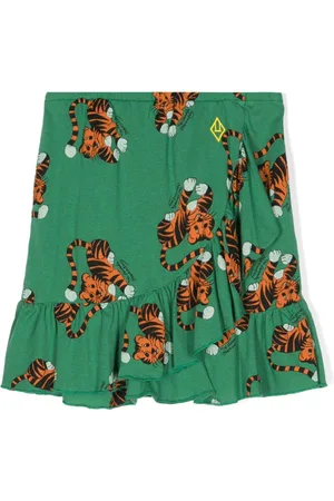 The Animals Observatory Mana graphic-print layered skirt